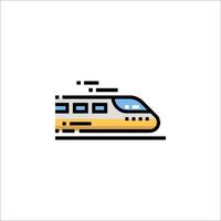 A train icon on a white background vector