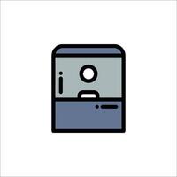 A refrigerator icon on a white background vector