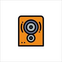 A speaker icon on a white background vector