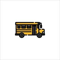 School bus icon illustration vector