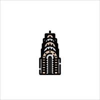 A logo for a building with a tower vector