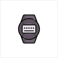 A watch with a digital display on it vector