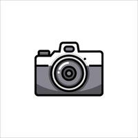 A camera icon on a white background vector