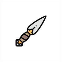 A knife icon on a white background vector