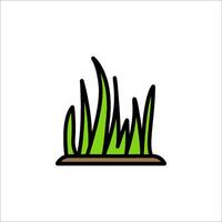 A grass icon on a white background vector