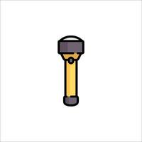 A flashlight icon on a white background vector