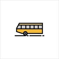 A bus icon on a white background vector