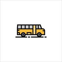 A school bus icon on a white background vector