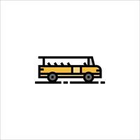 School bus icon vector