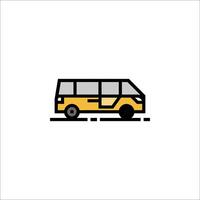 A bus icon on a white background vector
