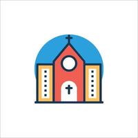 Church icon illustration vector