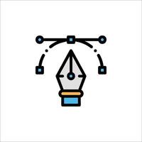 A pen and ink on a white background vector