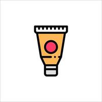A tube of toothpaste icon on a white background vector