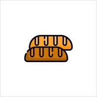 A bread icon on a white background vector