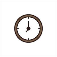 A clock icon on a white background vector
