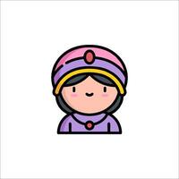 A cartoon character with a hat on vector