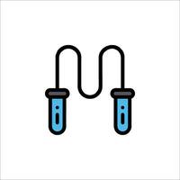 A pair of test tubes with a blue handle vector