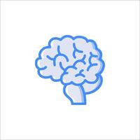A brain icon on a white background vector
