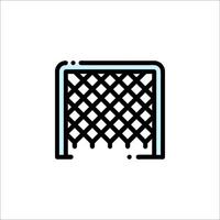 A hockey net icon on a white background vector