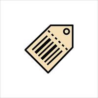 A barcode icon on a white background vector