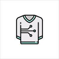 A shirt with a circuit board on it vector