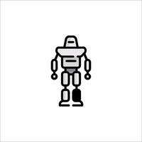 A robot icon on a white background vector