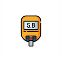 A meter with the number 58 on it vector