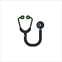 A stethoscope icon on a white background vector