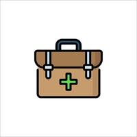 A first aid kit icon on a white background vector