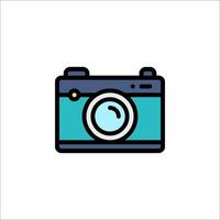 A camera icon on a white background vector