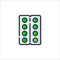 Pill box icon illustration vector