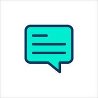 A speech bubble icon on a white background vector