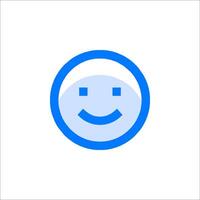 A smiley face icon on a white background vector