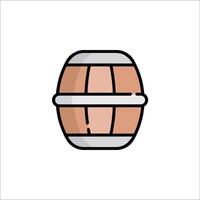 A barrel icon on a white background vector