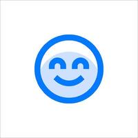 A smiley face icon on a white background vector