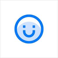 A smiley face icon on a white background vector