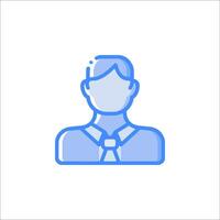 A man in a tie icon on a white background vector