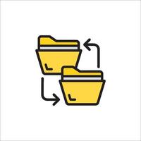File folder icon illustration vector