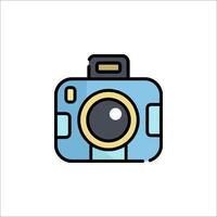 A camera icon on a white background vector