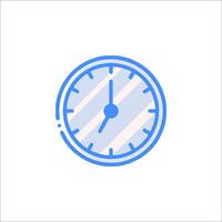 A clock icon on a white background vector