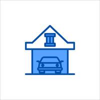 Car garage icon illustration vector