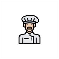 A chef icon on a white background vector