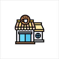 A coffee shop icon on a white background vector