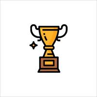A trophy icon on a white background vector