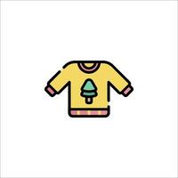 A sweater with a tree on it vector