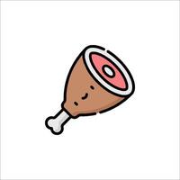 A meatball icon on a white background vector