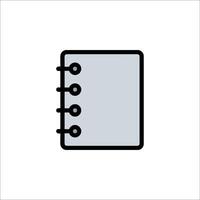 A notebook icon on a white background vector