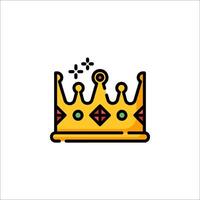 A crown icon on a white background vector