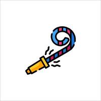 A candy cane with a long handle and a long stem vector