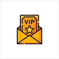 Vip envelope icon illustration vector